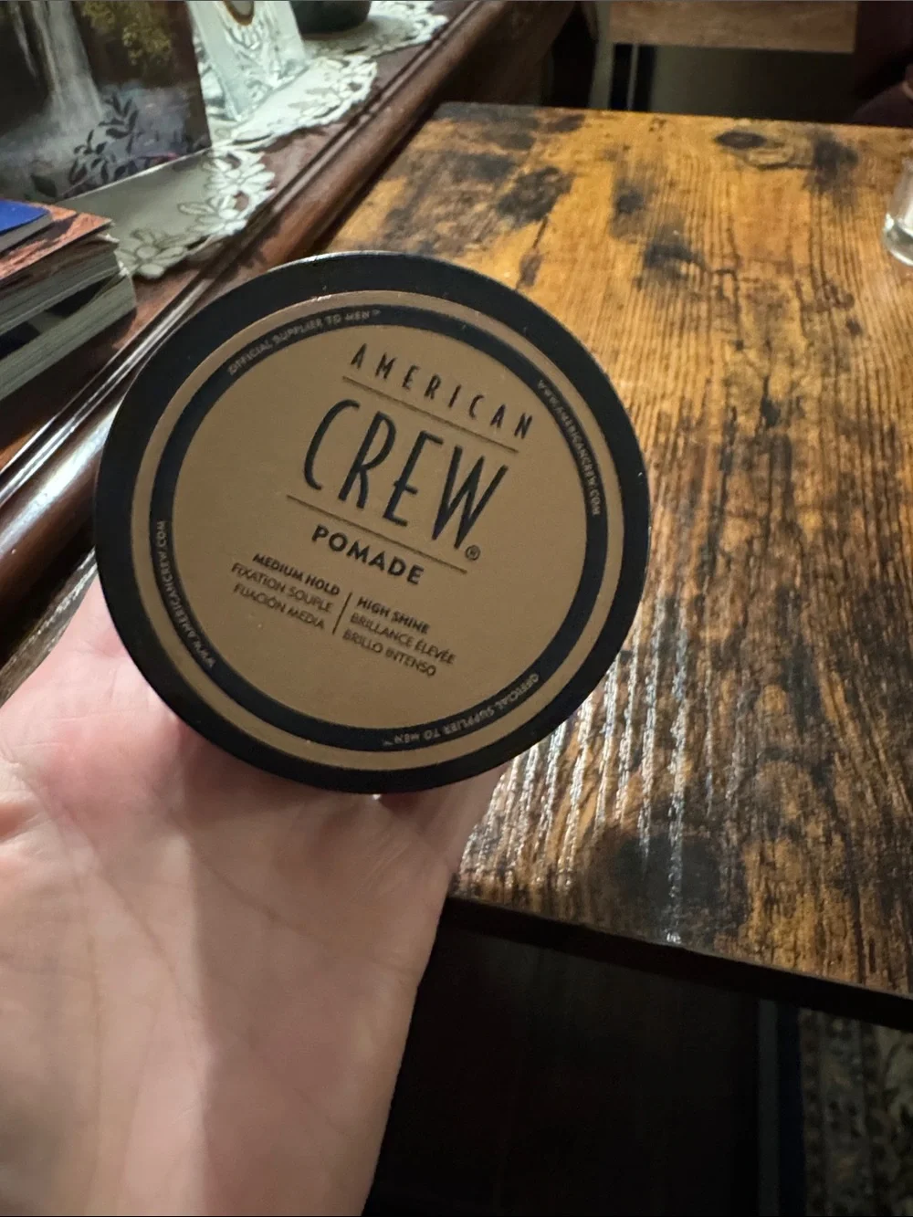 American Crew Pomade - Medium Hold High Shine (Tan)